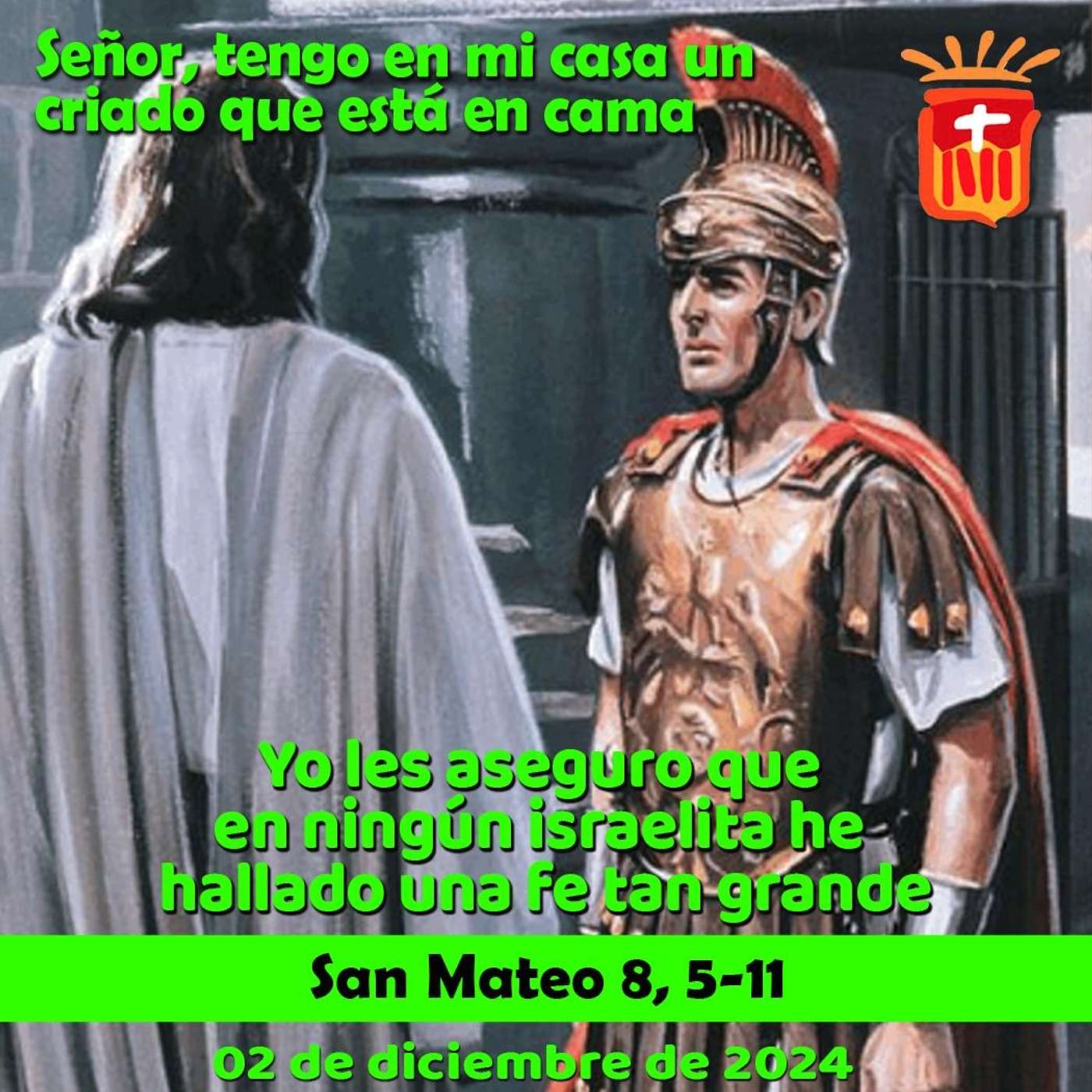 2024-12-02 San Mateo 5, 8-11: Lunes I Adviento.