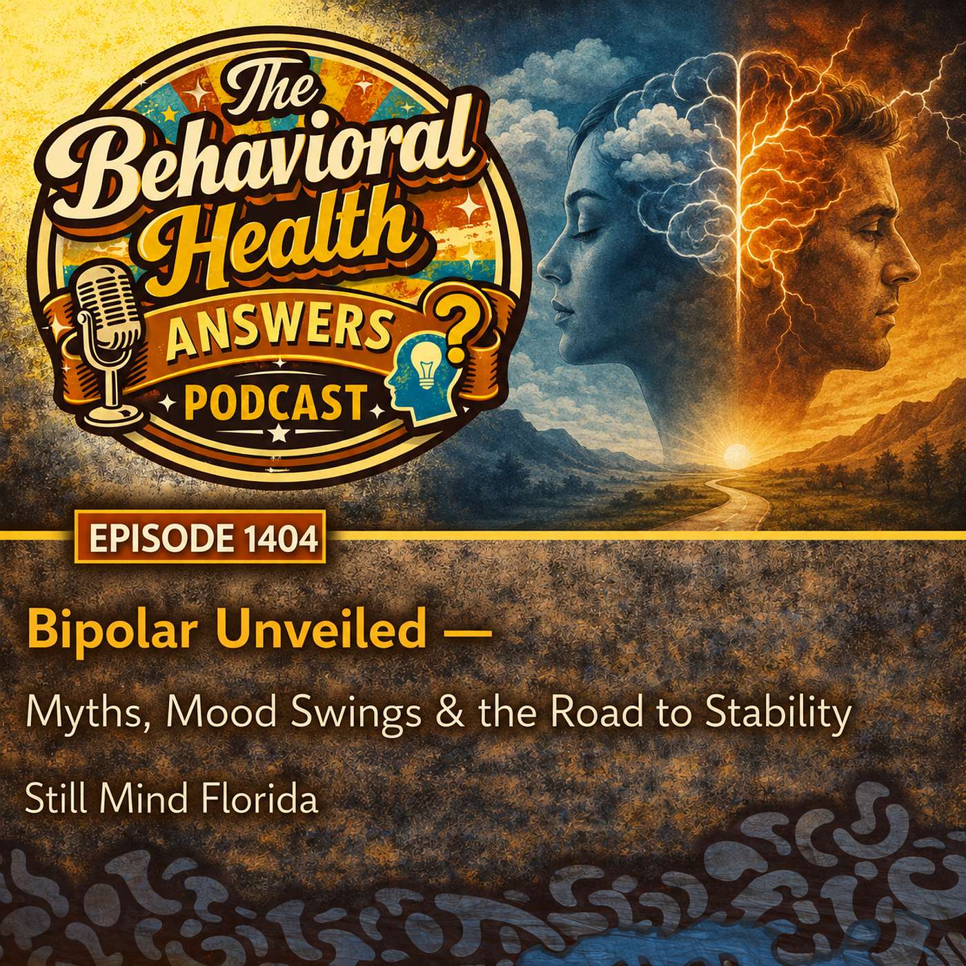 Episode 1404: Bipolar Unveiled - Myths, Mood Swings & the Road to Stability | Still Mind Florida episode artwork