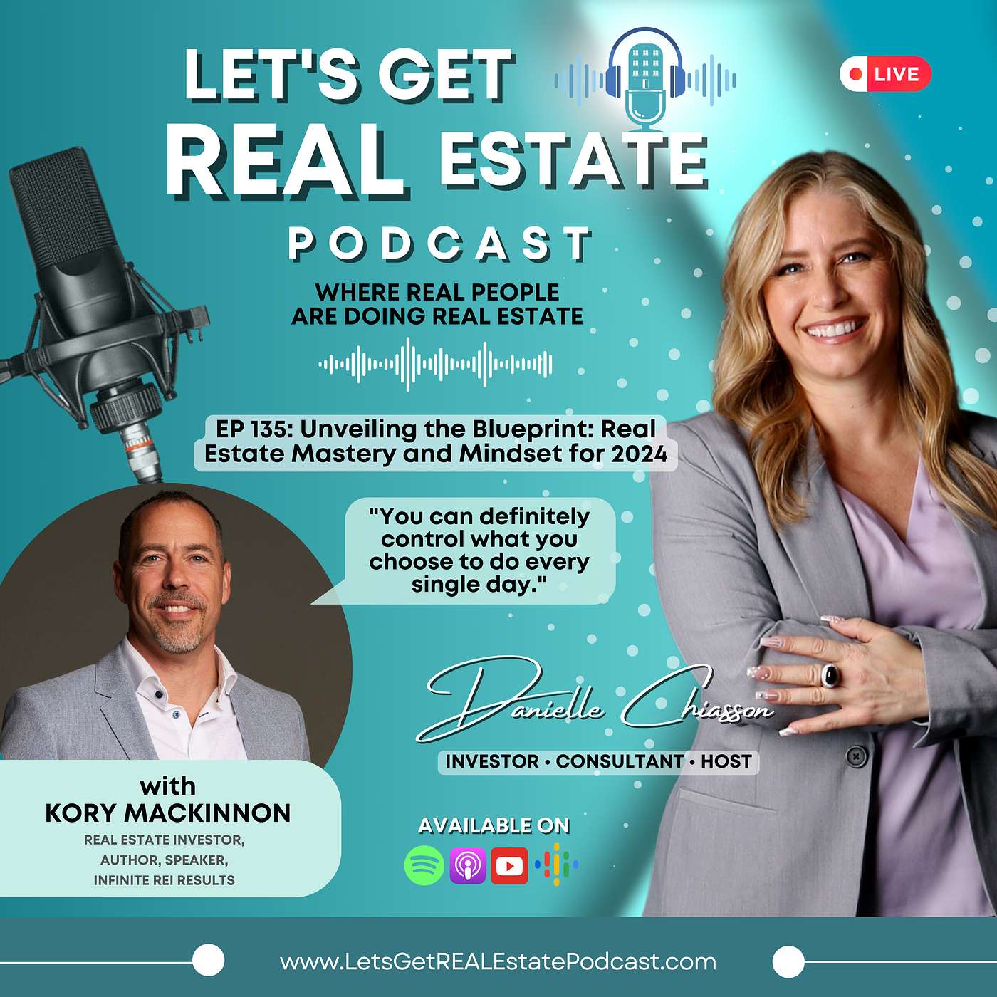 Unveiling the Blueprint: Real Estate Mastery and Mindset for 2024 with Kory MacKinnon Ep. 135 episode artwork