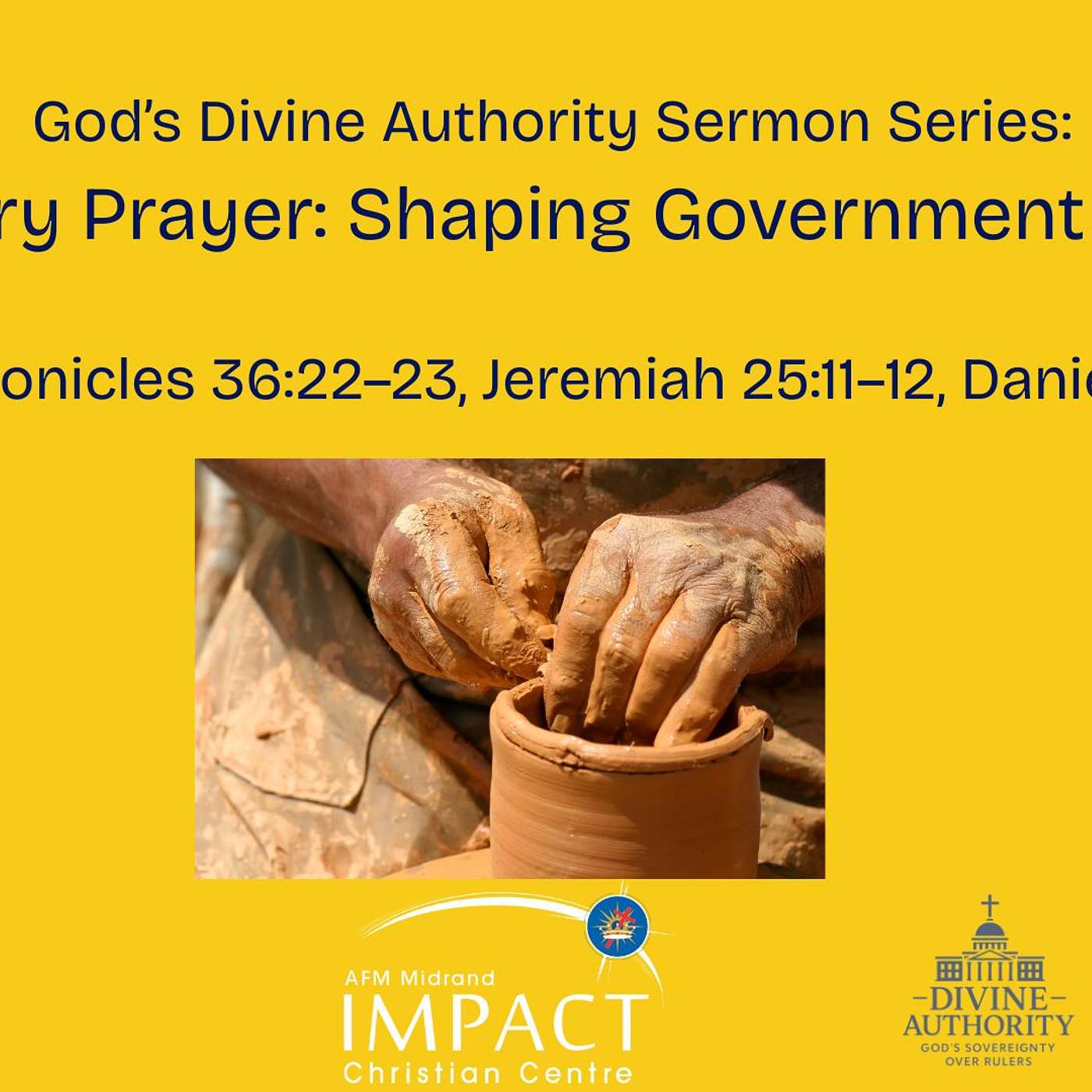 Divine Authority Series (Sermon 4): Intercessory Prayer: Shaping Government