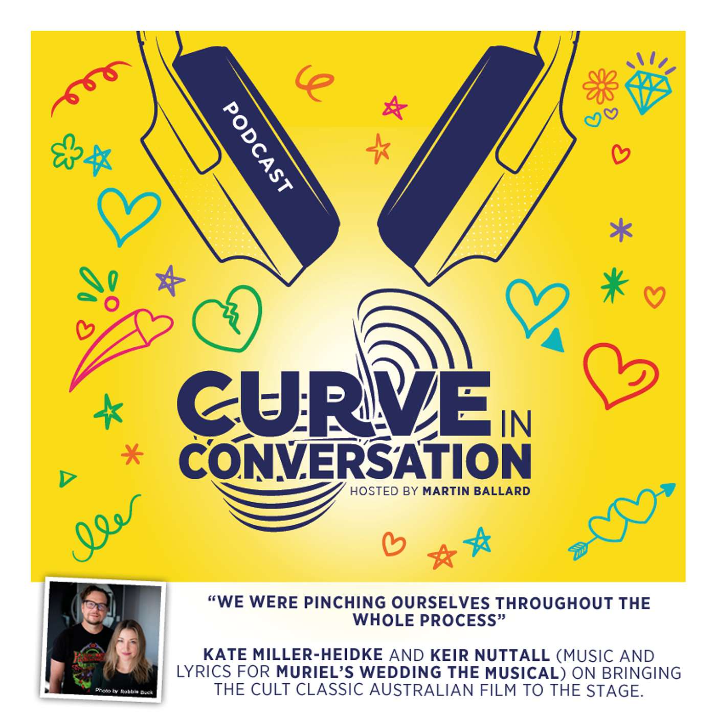 Kate Miller-Heidke and Keir Nuttall: creating new music for MURIEL'S WEDDING THE MUSICAL episode artwork