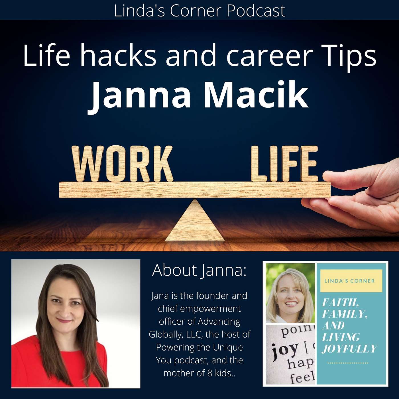 Linda's Corner - Life hacks and career tips with Janna Macik episode artwork