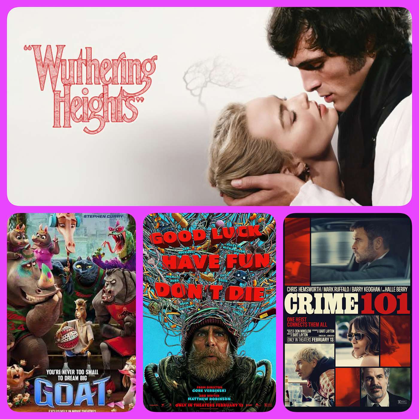 Episode 292 - Wuthering Heights, Goat, Good Luck Have Fun Don't Die, Crime 101 episode artwork