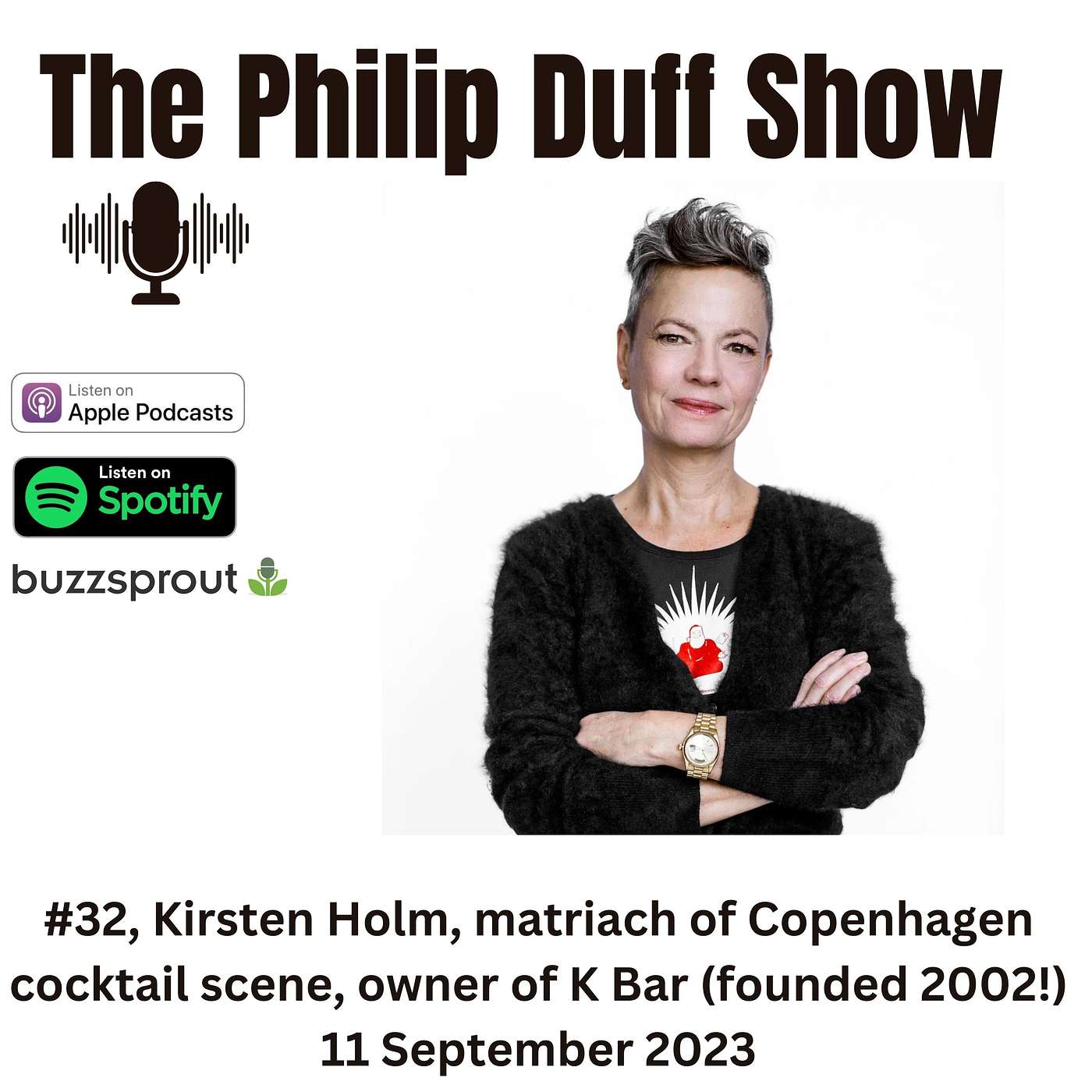 #32, Kirsten Holm, Matriarch of Copenhagen's cocktail scene, owner K Bar (founded 2002!) episode artwork