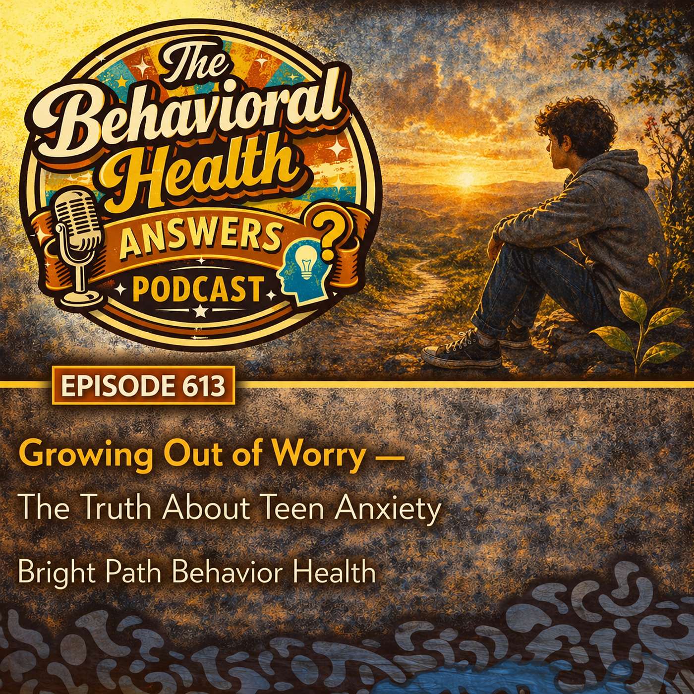 Episode 613: Growing Out of Worry - The Truth About Teen Anxiety | Bright Path Behavior Health episode artwork