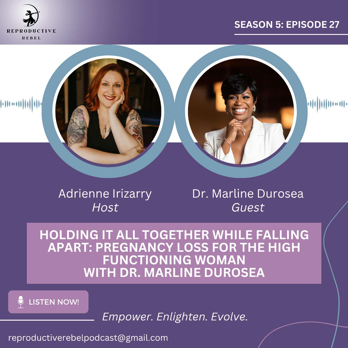 Holding It All Together While Falling Apart: Pregnancy Loss for the High Functioning Woman with Dr. Marline Duroseau episode artwork