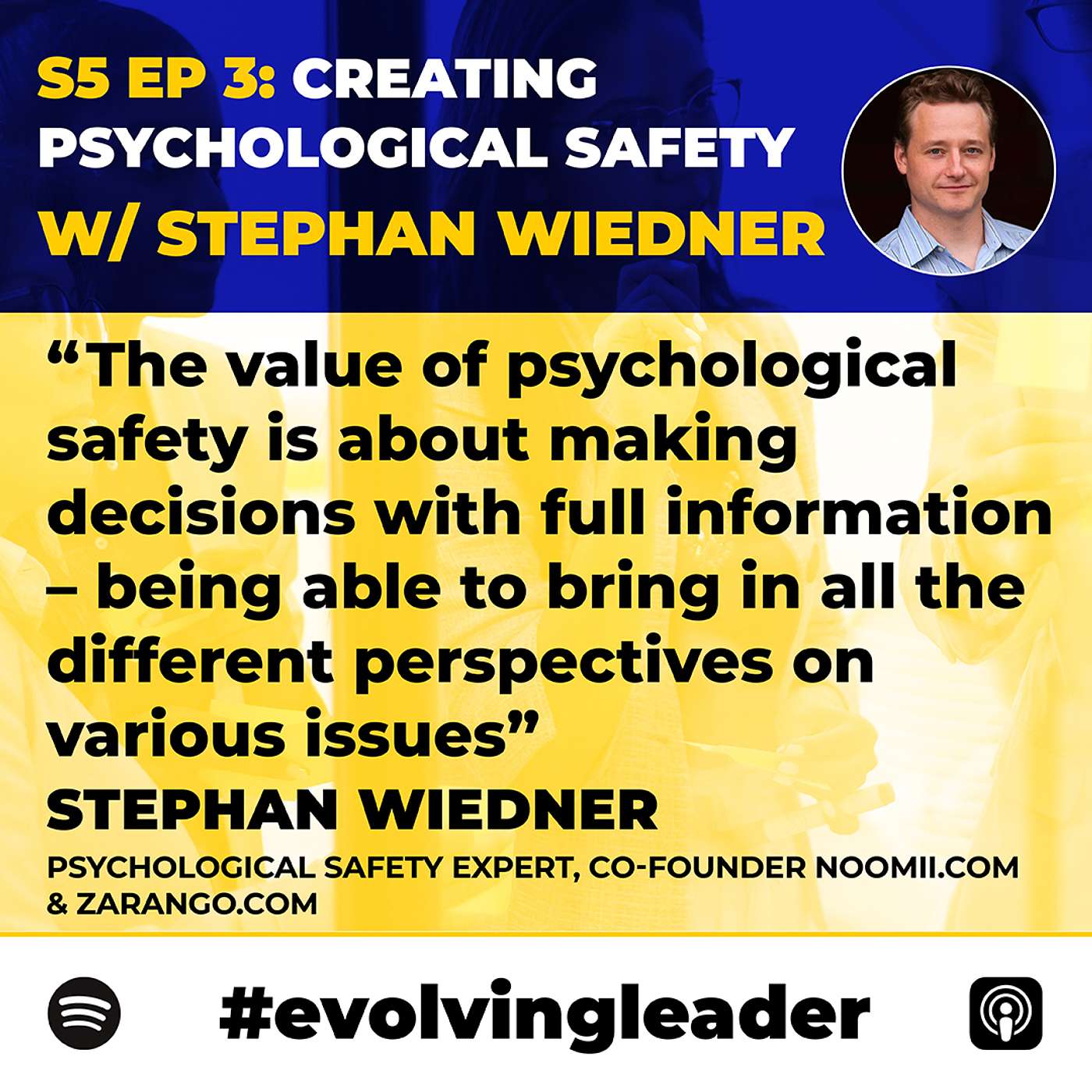 cover of episode Creating Psychological Safety with Stephan Wiedner