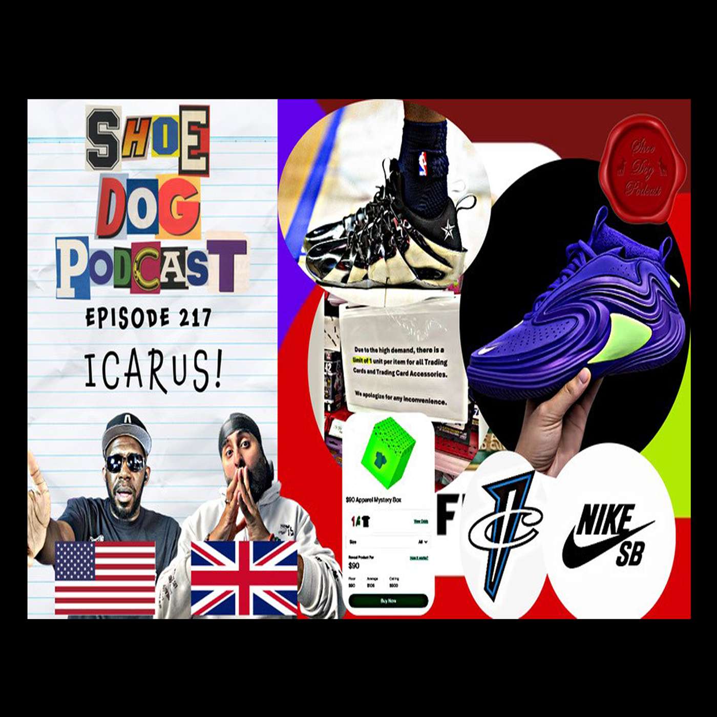 SHOE DOG PODCAST - EPISODE 217 - ICARUS! episode artwork