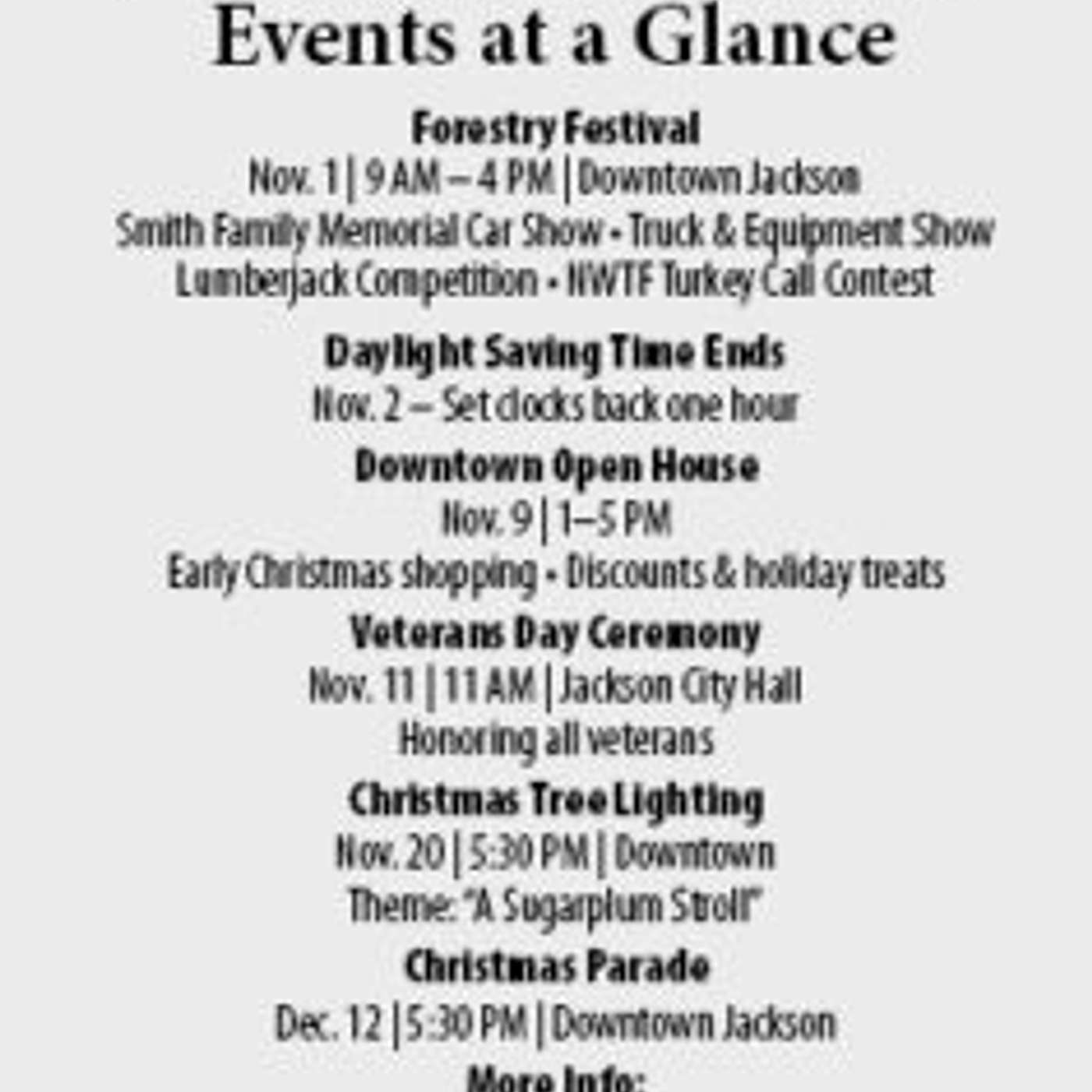 Jackson unwraps busy fall and Christmas lineup