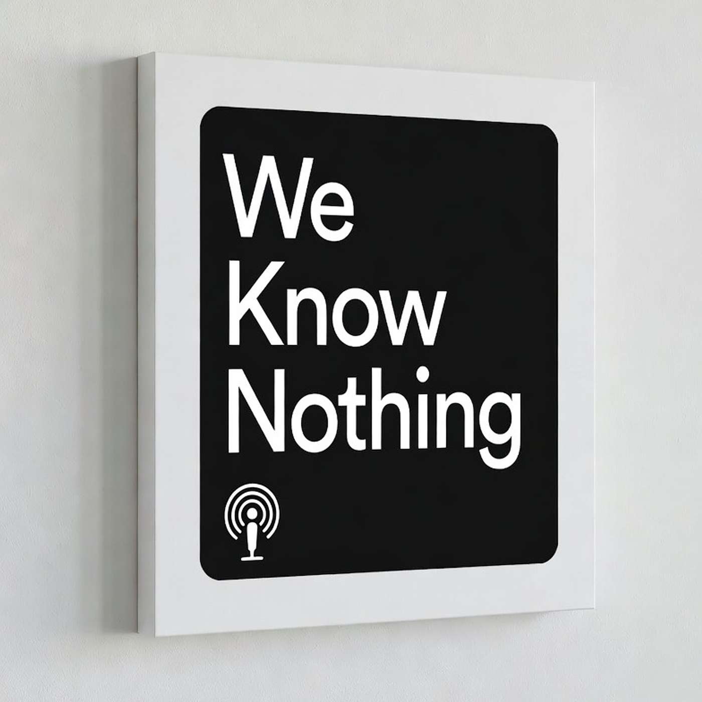 We Know Nothing podcast artwork