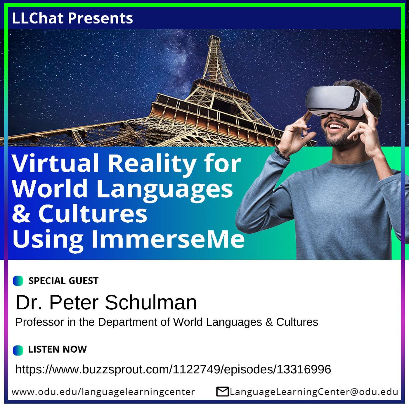 Virtual Reality for World Languages & Cultures Using ImmerseMe | Interview with Dr. Peter Schulman | P46