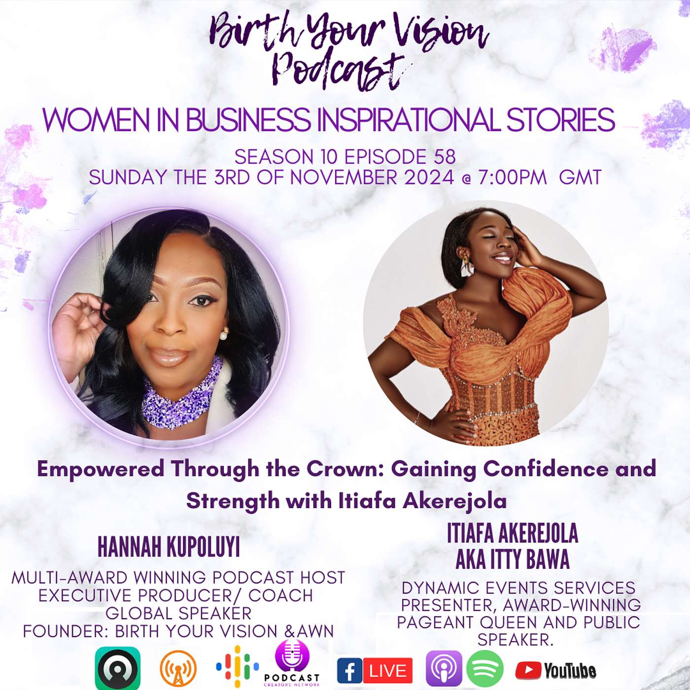 BIRTH YOUR VISION PODCAST - Empowered Through the Crown: Gaining Confidence and Strength with Itty Bawa