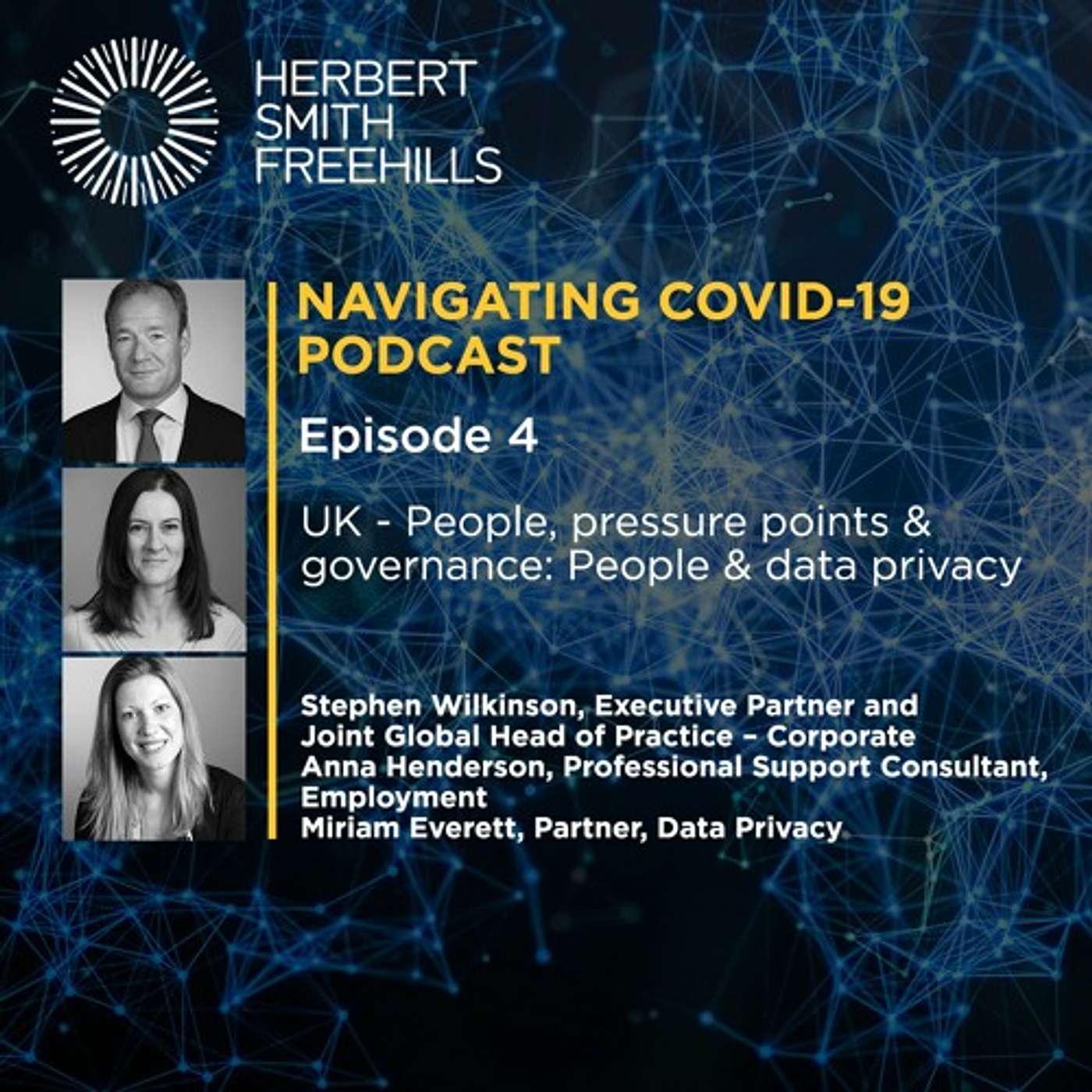 EP4 COVID-19: People, pressure points & governance: People & data privacy (UK) episode artwork