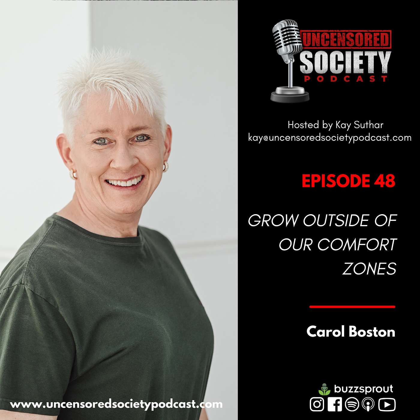 USP 048: | Carol Boston on How we can Grow Outside our Comfort Zones