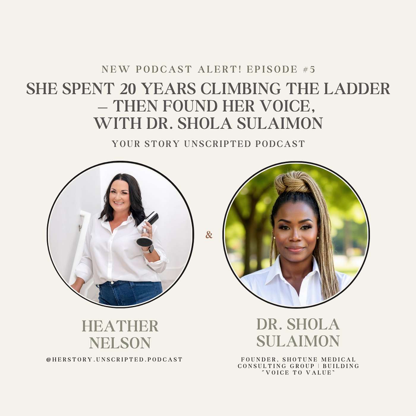 She Spent 20 Years Climbing the Ladder — Then Found Her Voice, with Dr. Shola Sulaimon episode artwork