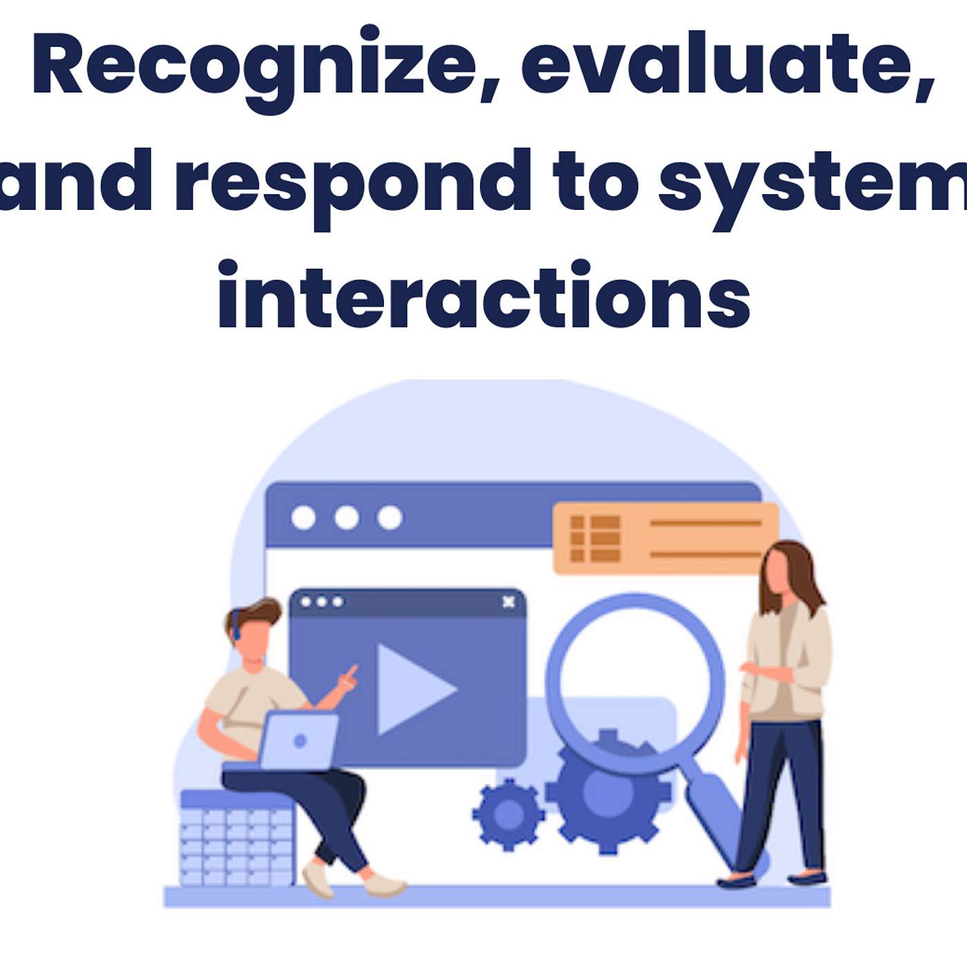 Recognize, Evaluate, and Respond to System Interactions