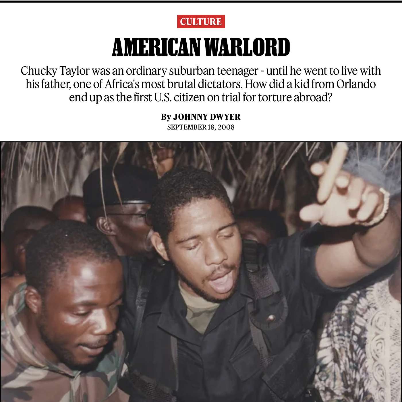 From Propaganda to Truth: Chuckie Taylor Speaks Out