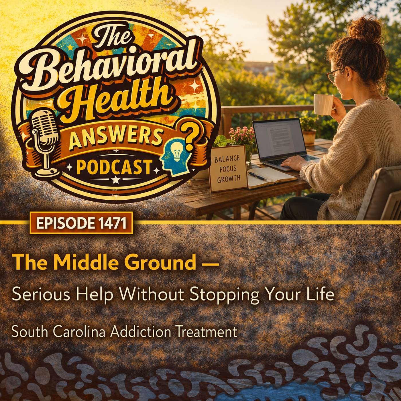 Episode 1471: The Middle Ground - Serious Help Without Stopping Your Life | South Carolina Addiction Treatment episode artwork