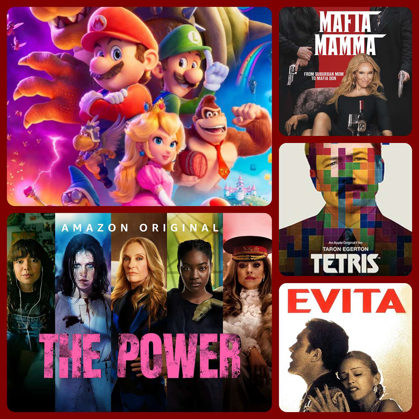 Episode 74 - The Super Mario Bros. Movie, Mafia Mamma, Tetris, BKR: Evita, The Power episode artwork