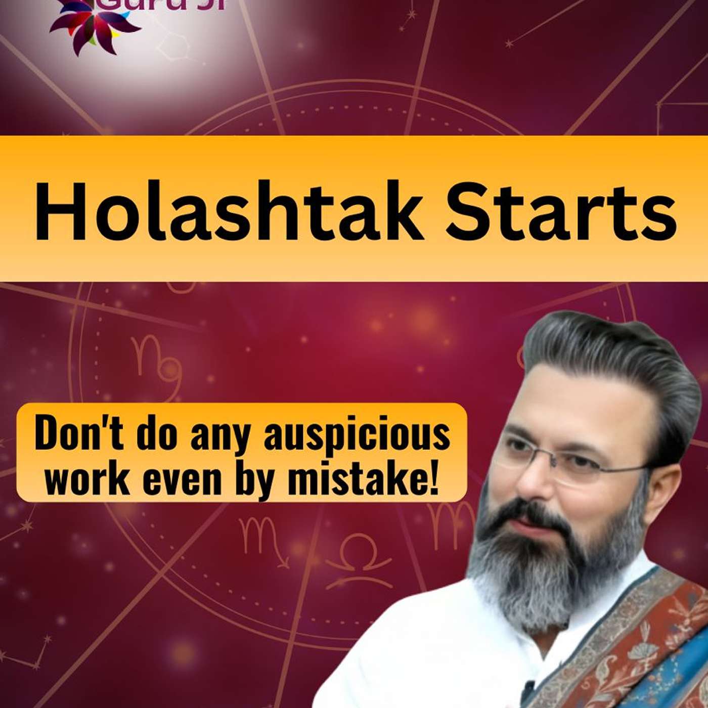 Best astrologer in Singapore, Guru Ji Dr Raj shares about Holashtak 2026