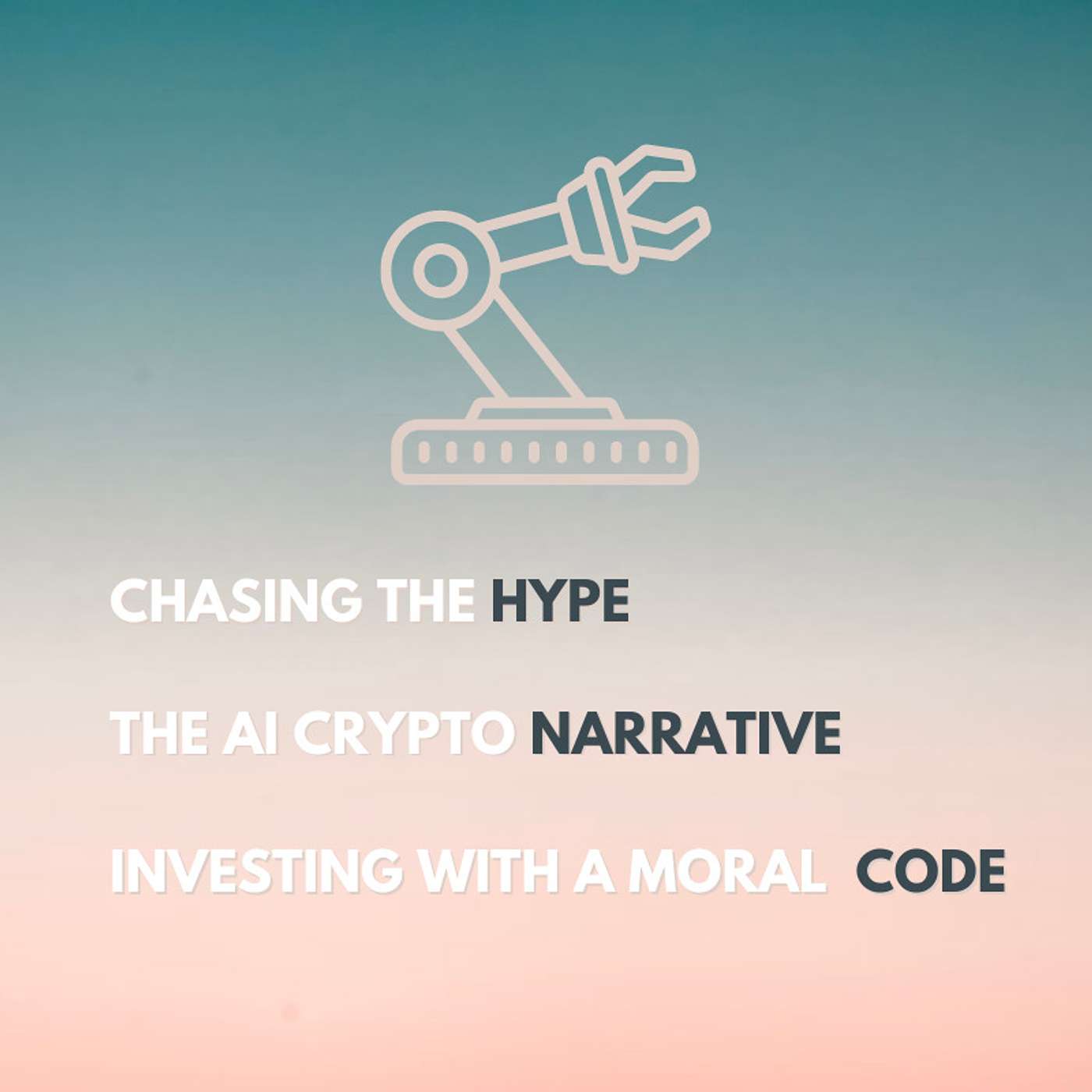 AI crypto narrative, chasing hype, and investing with a moral code  | Episode 5: Crypto Blue Hour