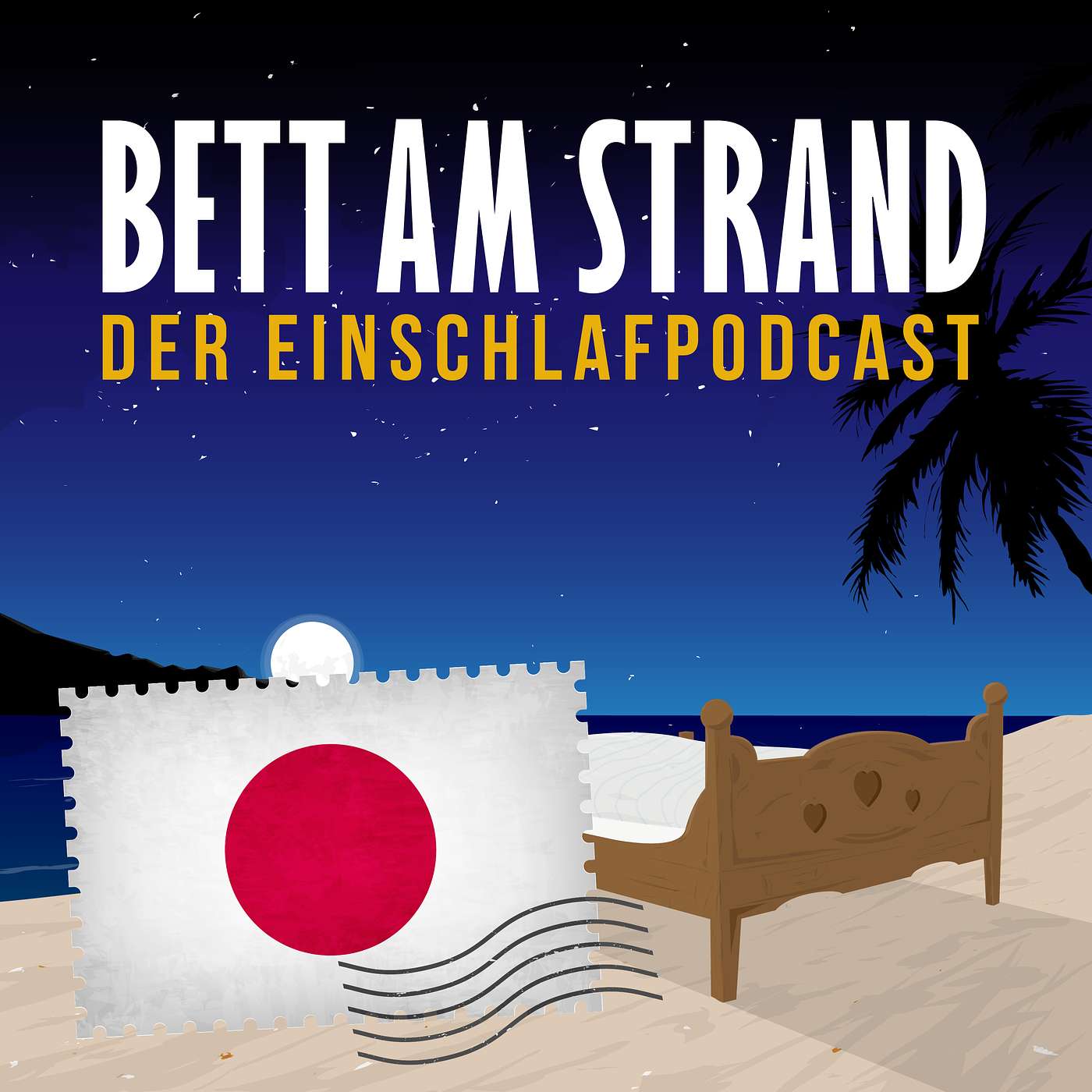 Bett am Strand | Einschlafen zu Reisegeschichten