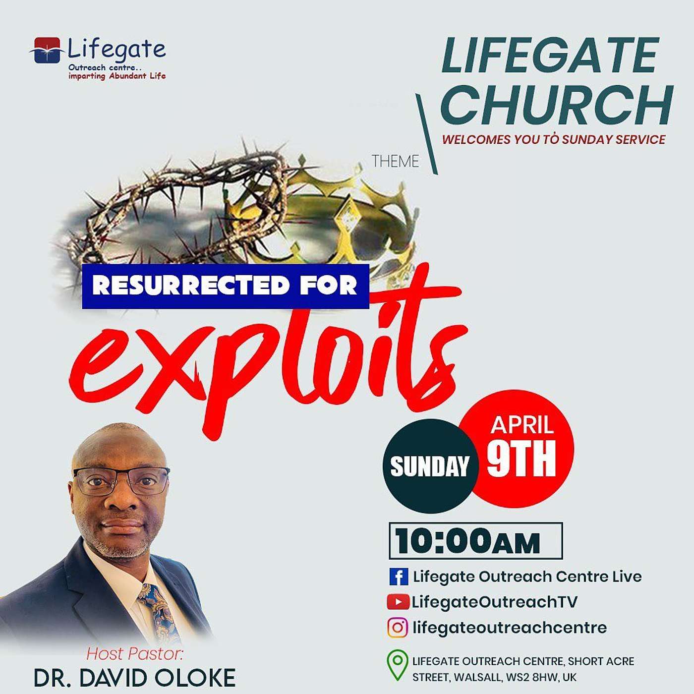 Resurrected for Exploits - Lifegate Church - 9.4.23 episode artwork