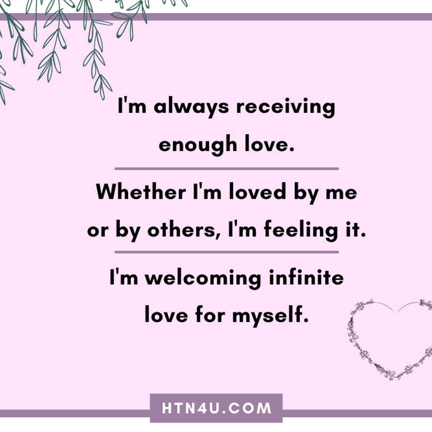 HTN4U Unlimiting Affirmations on Loving #187