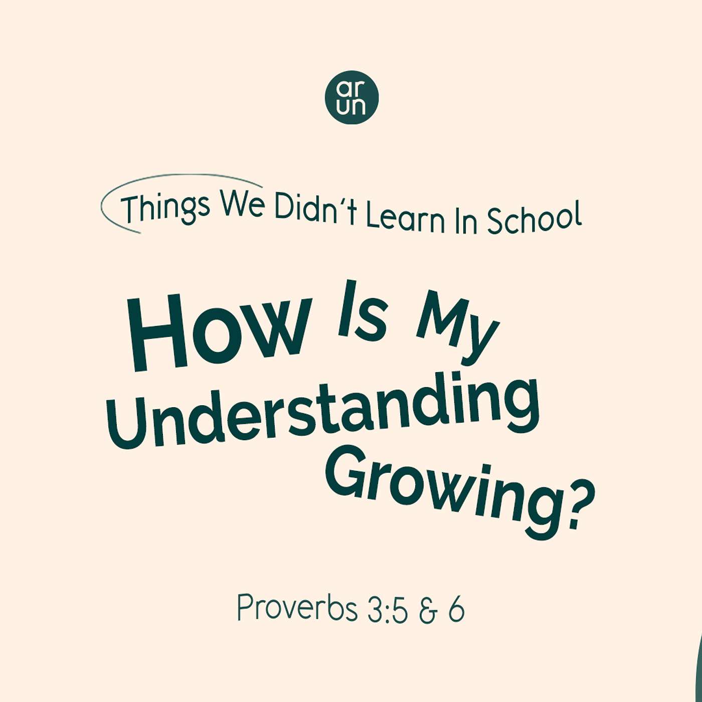 Things We Didn't Learn in School: How Am I Growing in Wisdom and Understanding? episode artwork