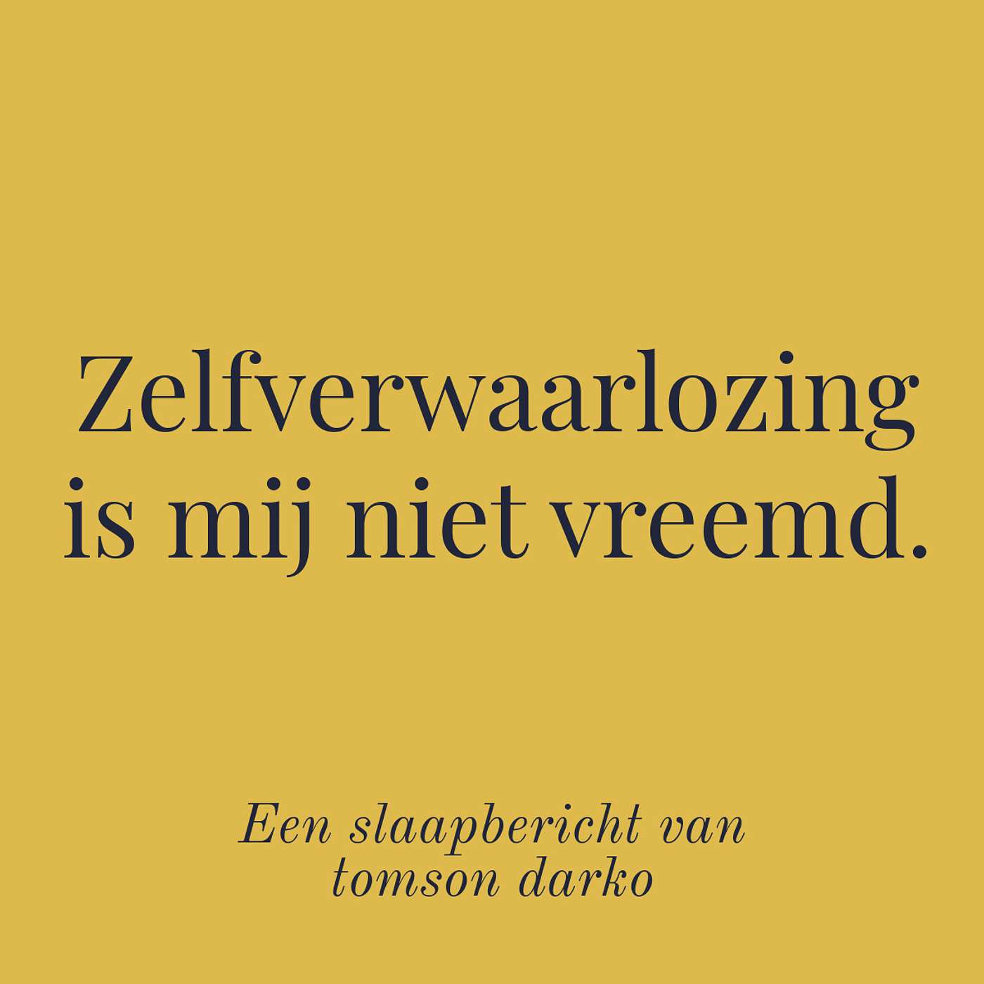 In slaap vallen met melancholie van Tomson Darko