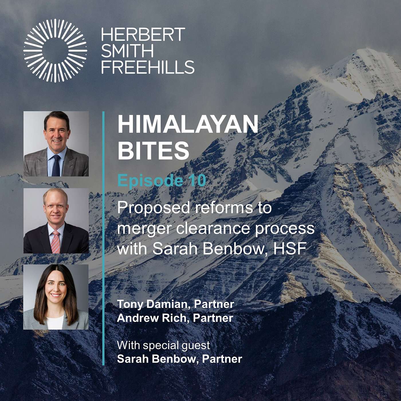 Himalayan Bites: EP10 -  Proposed reforms to merger clearance process with Sarah Benbow, HSF episode artwork