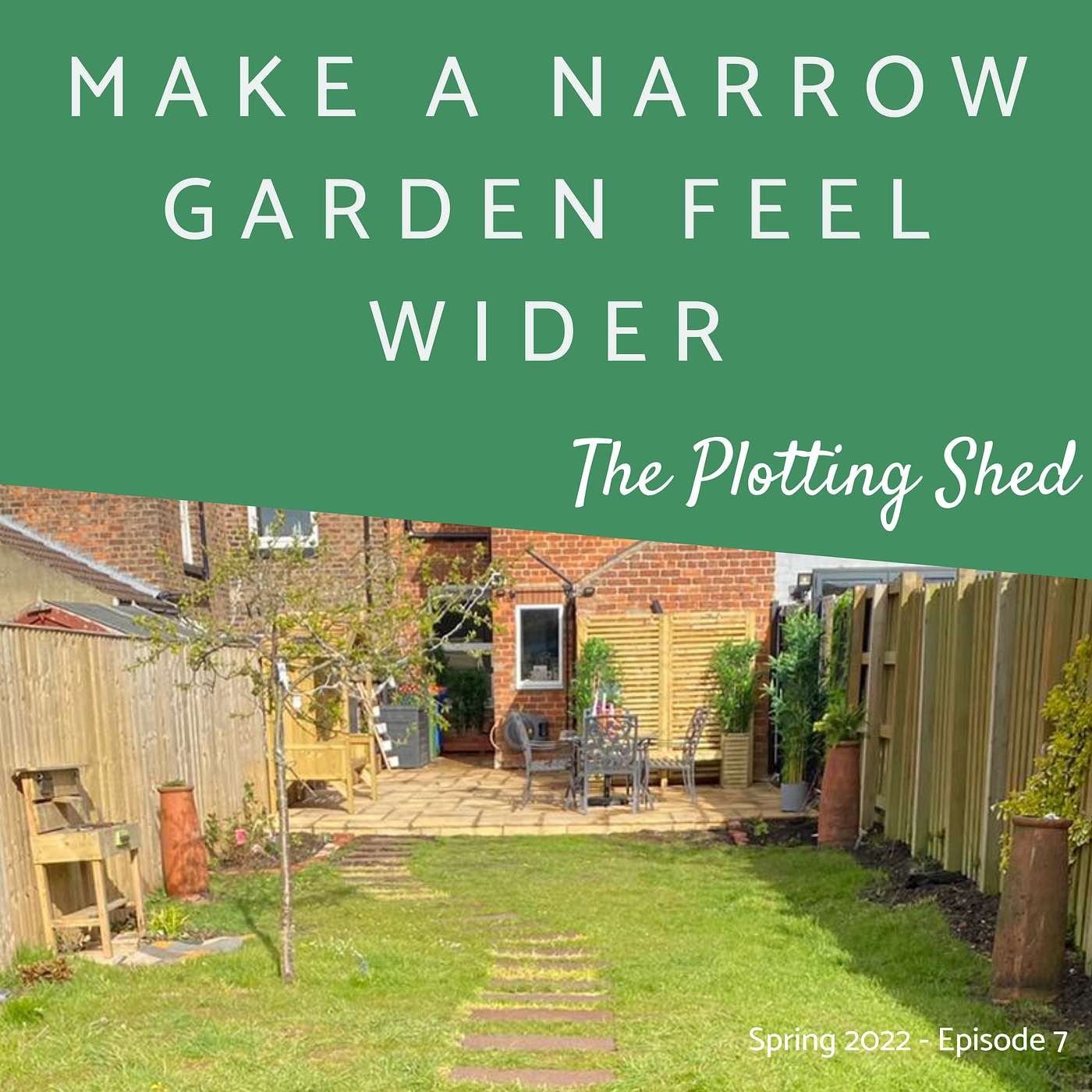 How to make long narrow gardens feel wider than they are
