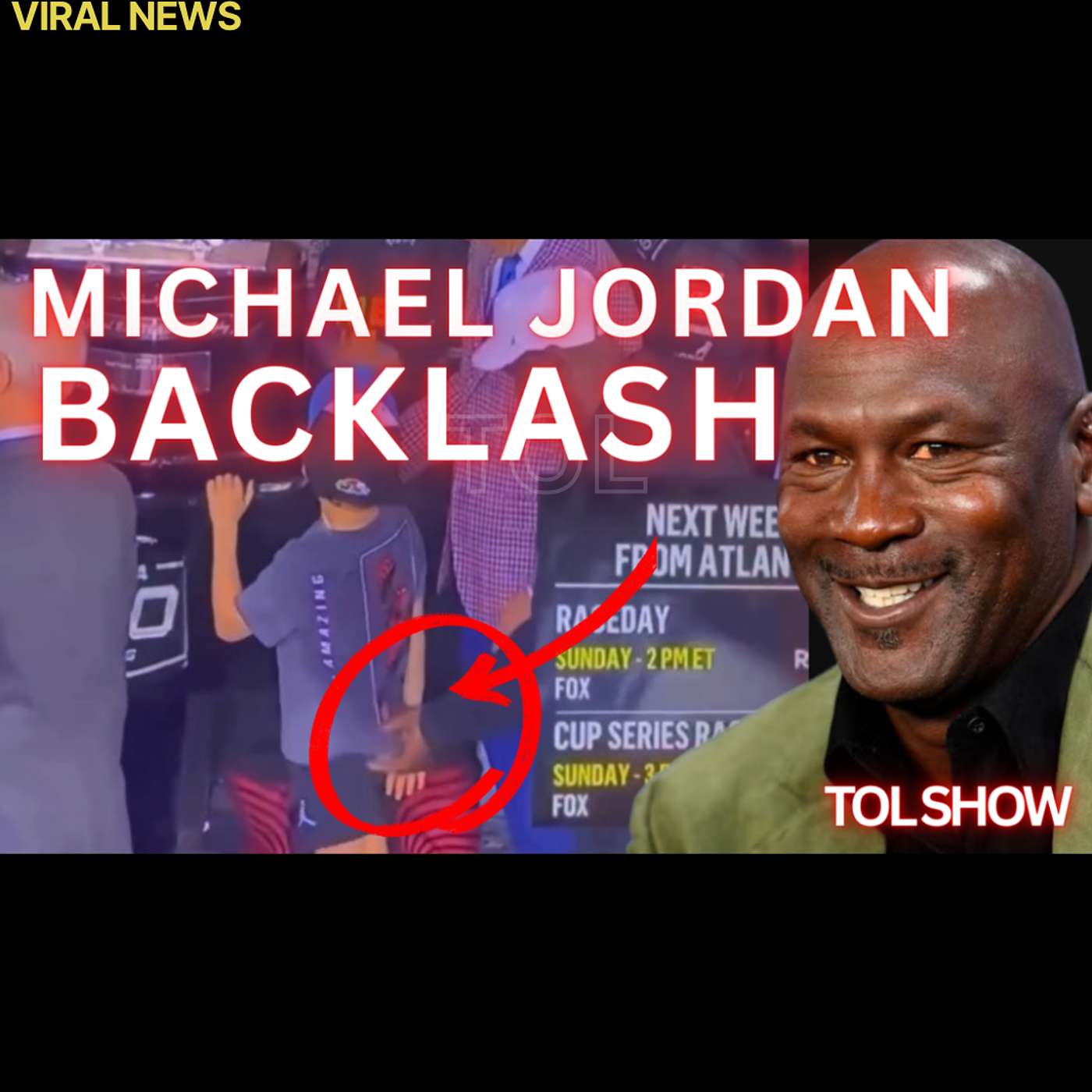 Michael Jordan Sparks Outrage After Tickling a Chil&s Leg and on Tugging His Shirt.