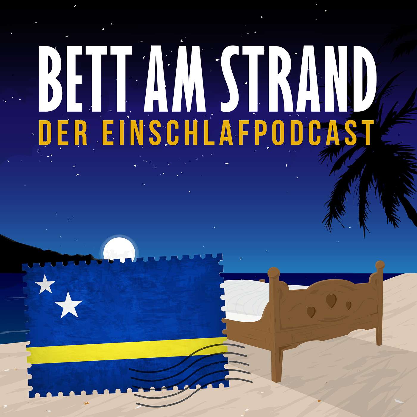 Bett am Strand | Einschlafen zu Reisegeschichten