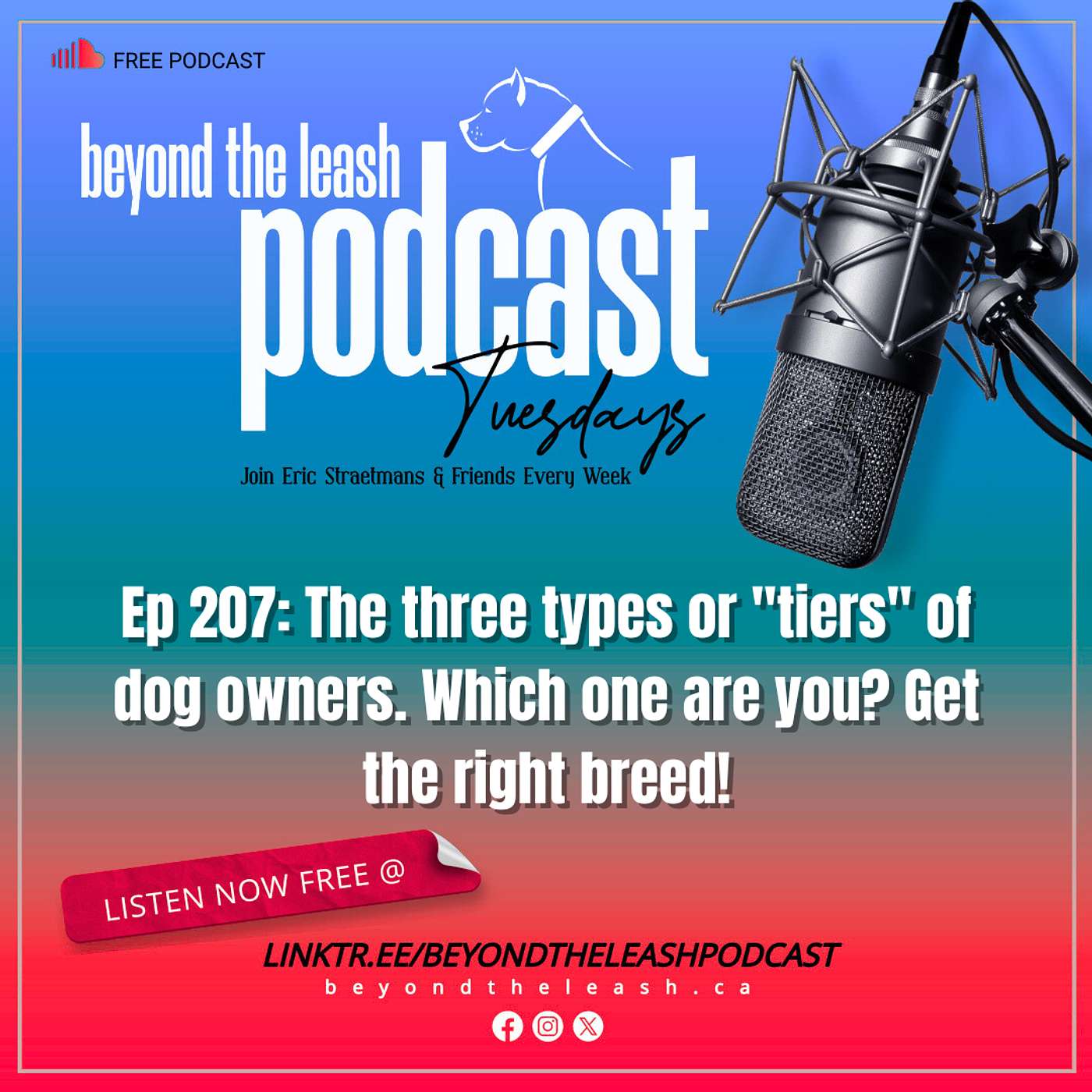 Ep 207: The three types or "tiers" of dog owners.  Which one are you? Get the right breed! Ep 207: The three types or "tiers" of dog owners.  Which one are you? Get the right breed!