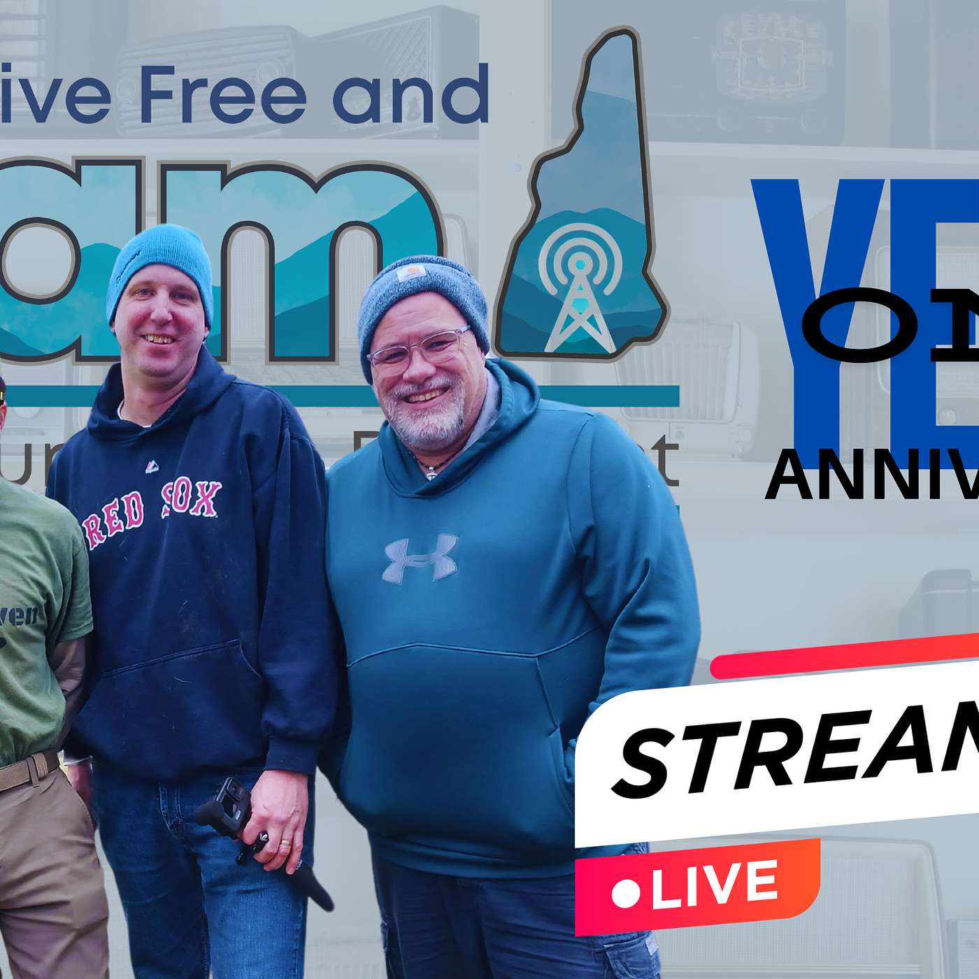 Live Show - Its been one year of Live Free and Ham Anniversary Show - podcast episode cover