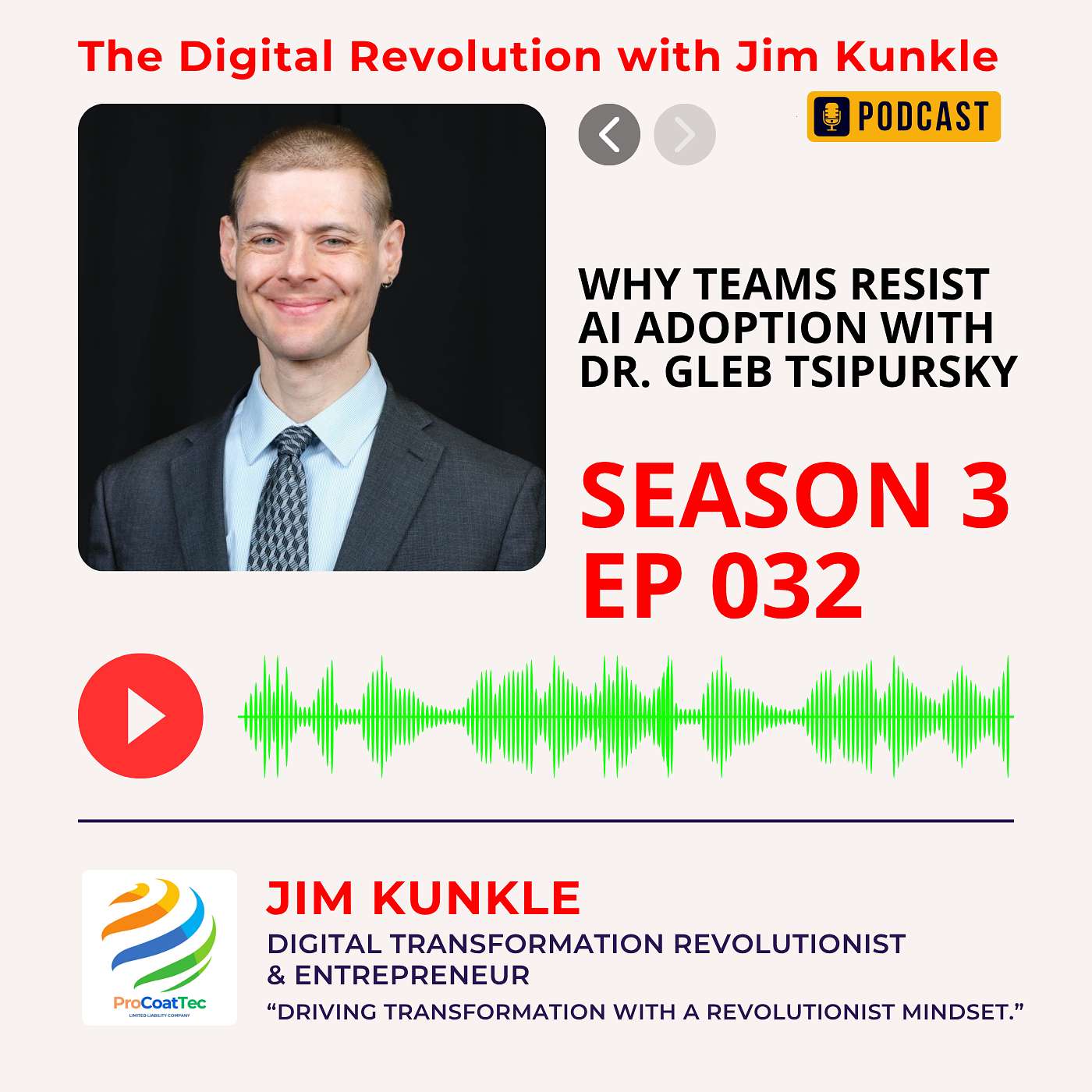 Why Teams Resist AI Adoption with Dr. Gleb Tsipursky episode artwork
