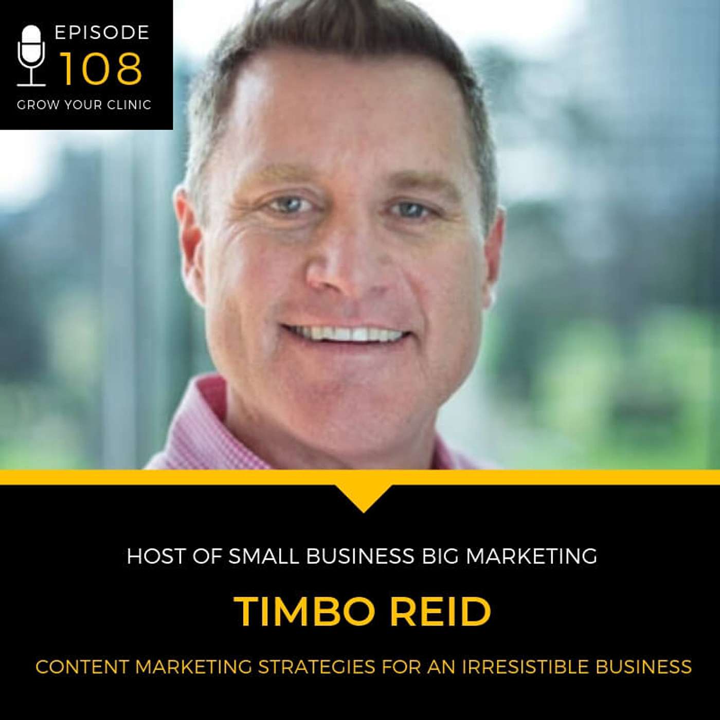108 - Content Marketing Strategies for an Irresistible Business (with Timbo Reid) episode artwork