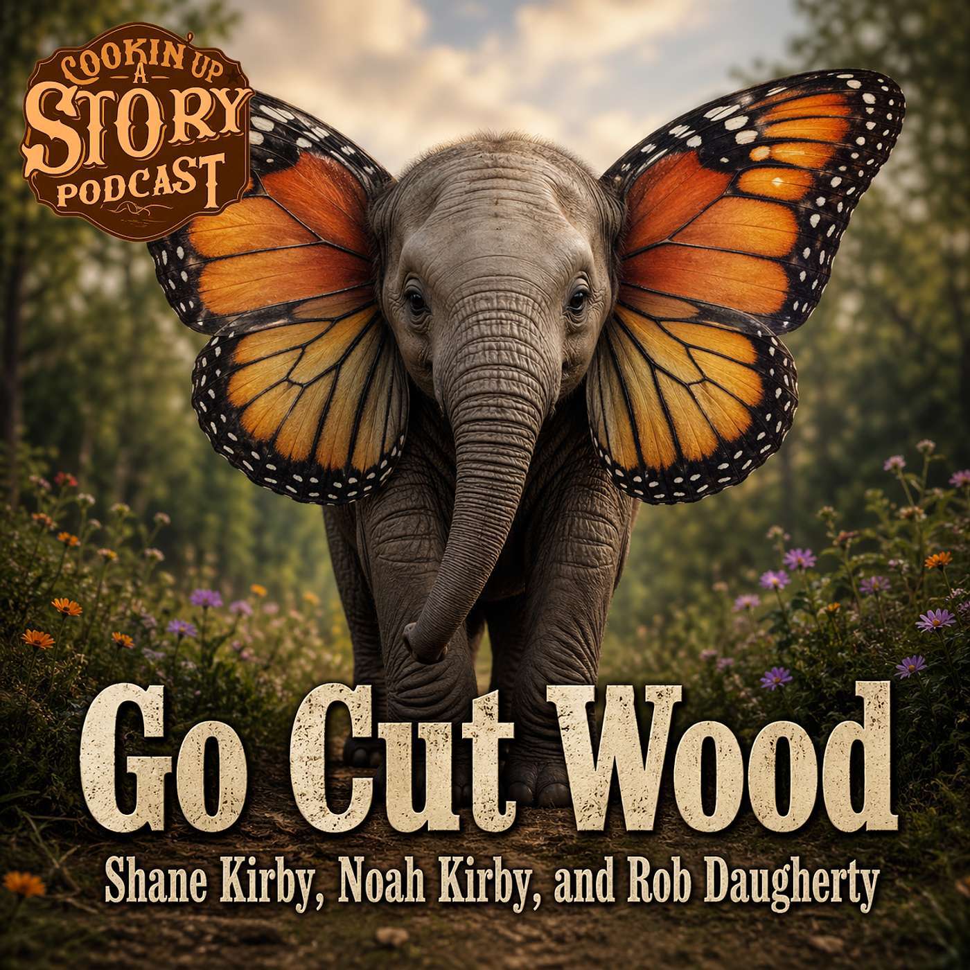 COOKIN' UP A STORY: Go Cut Wood - Shane and Noah Kirby and Rob Daugherty episode artwork