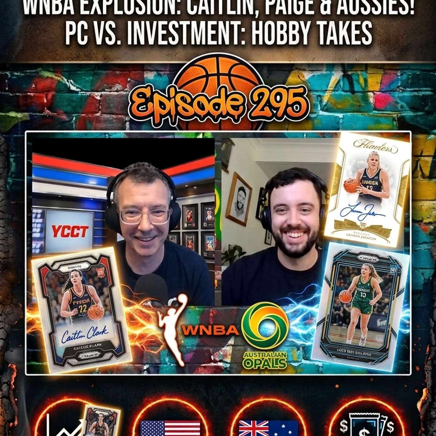 295: Sam Cutrupi, WNBA HOBBY TAKEOVER: CARDS, GRADING & THE CAITLIN CLARK EFFECT episode artwork