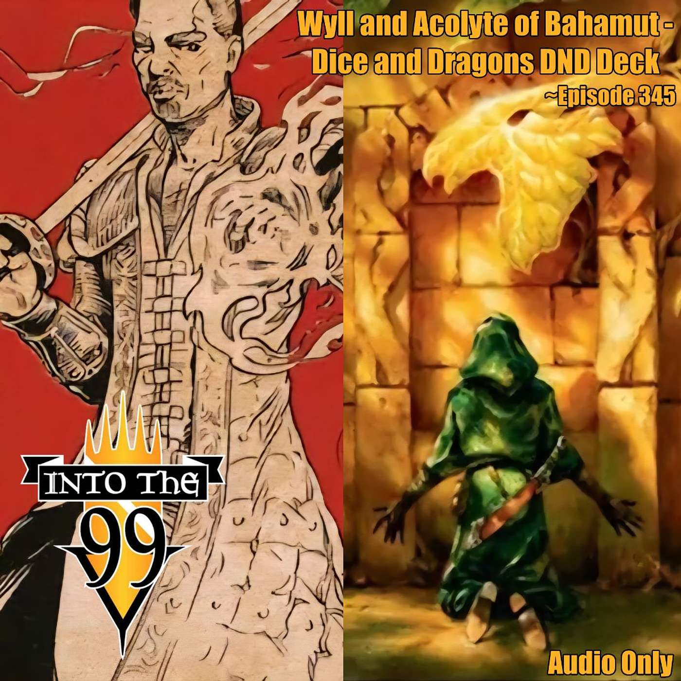Wyll and Acolyte of Bahamut - Dice and Dragons DND Deck