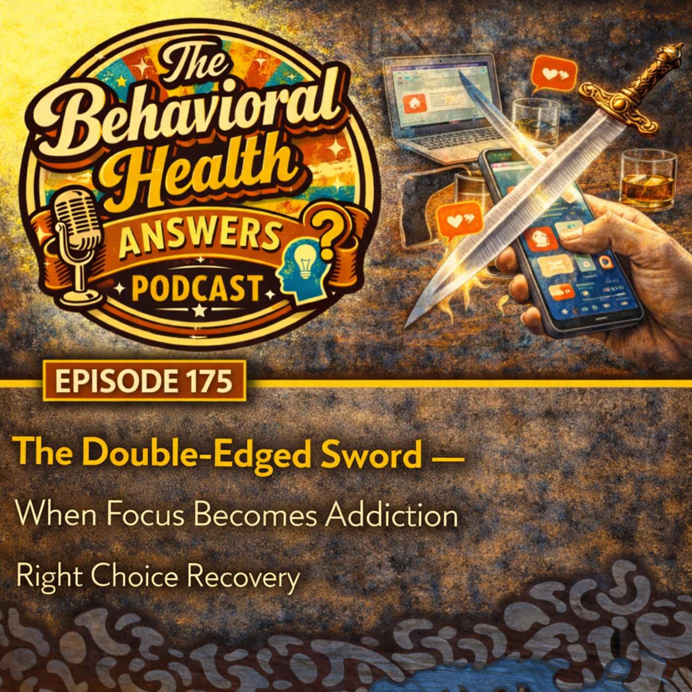 Episode 175: The Double-Edged Sword - When Focus Becomes Addiction | Right Choice Recovery episode artwork