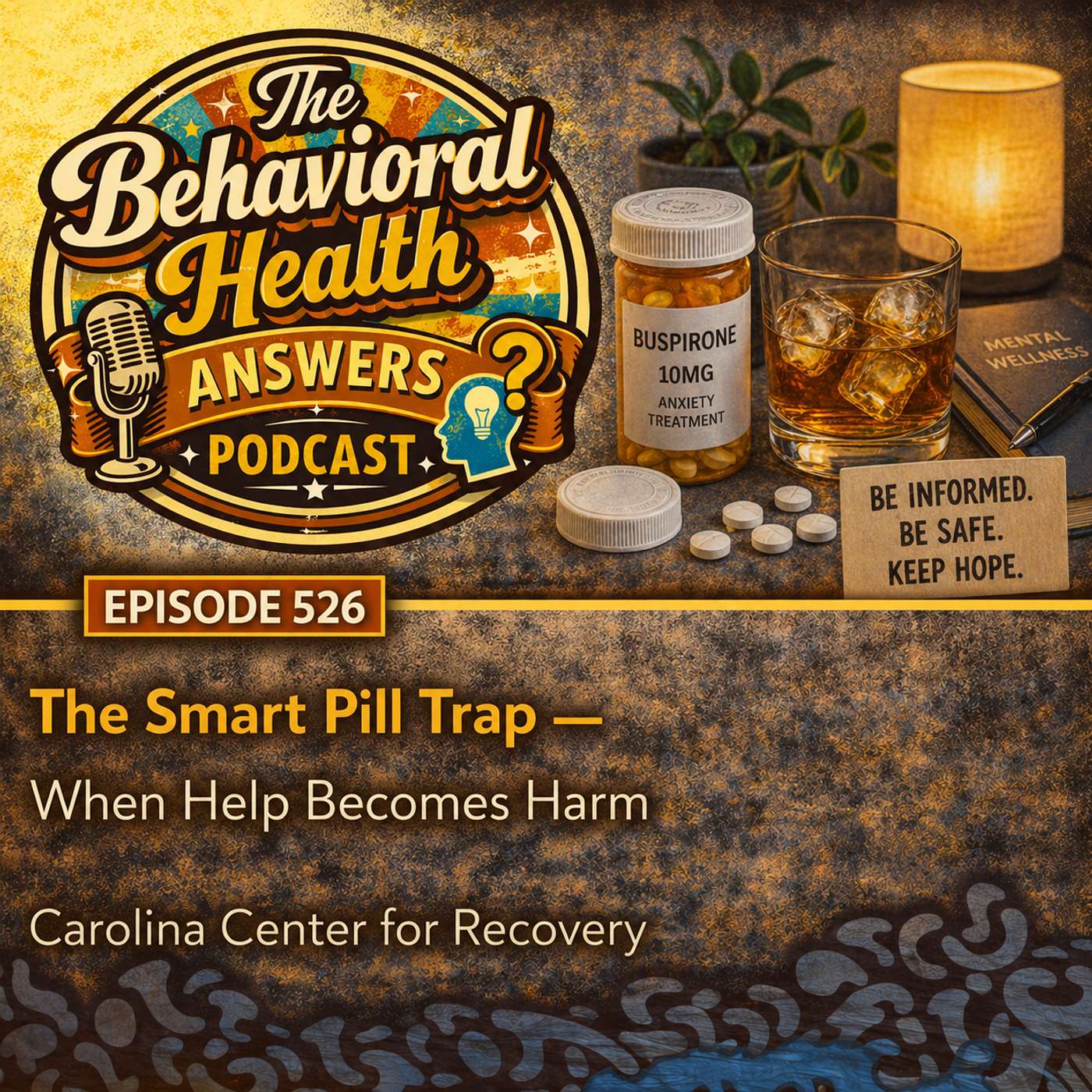 Episode 526: The Smart Pill Trap - When Help Becomes Harm | Carolina Center for Recovery episode artwork