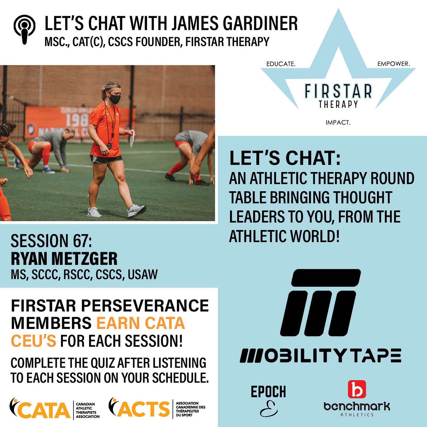 FIRSTAR Let\'s chAT: an Athletic Therapy podcast | Official Podcast of WFATT