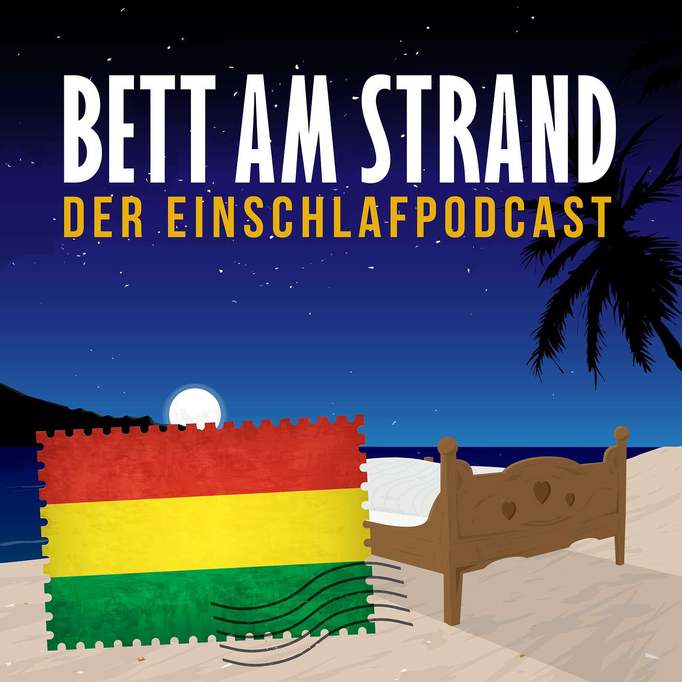 Bett am Strand | Einschlafen zu Reisegeschichten