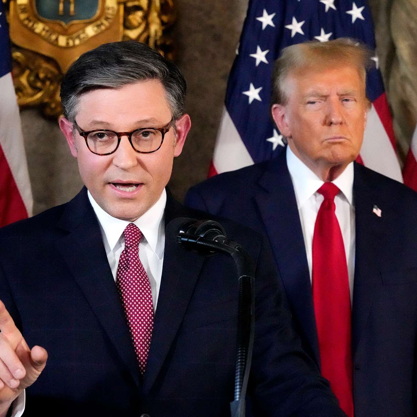 Donald Trump backs Mike Johnson to remain House speaker episode artwork