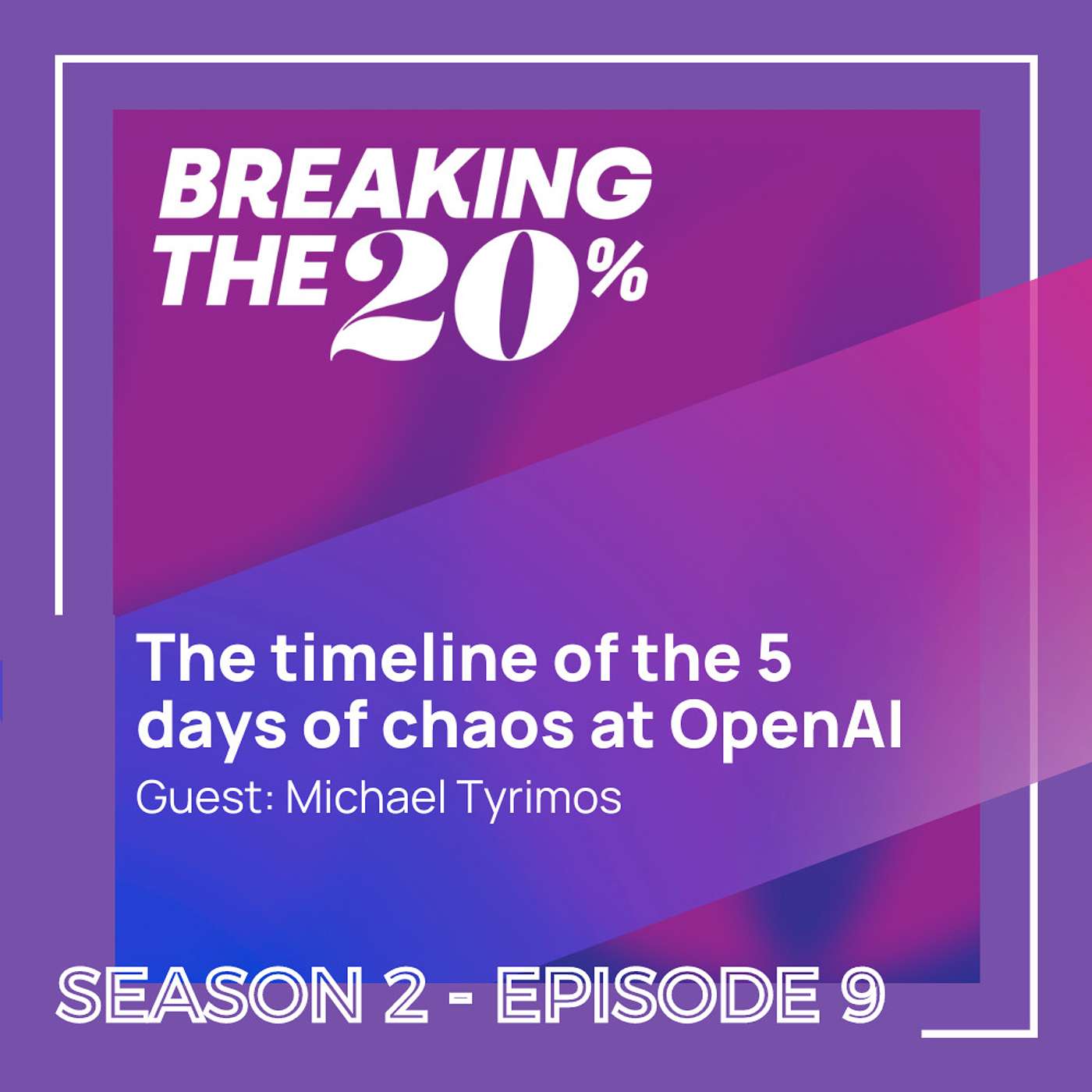 The timeline of the 5 days of chaos at OpenAI with Michael Tyrimos episode artwork