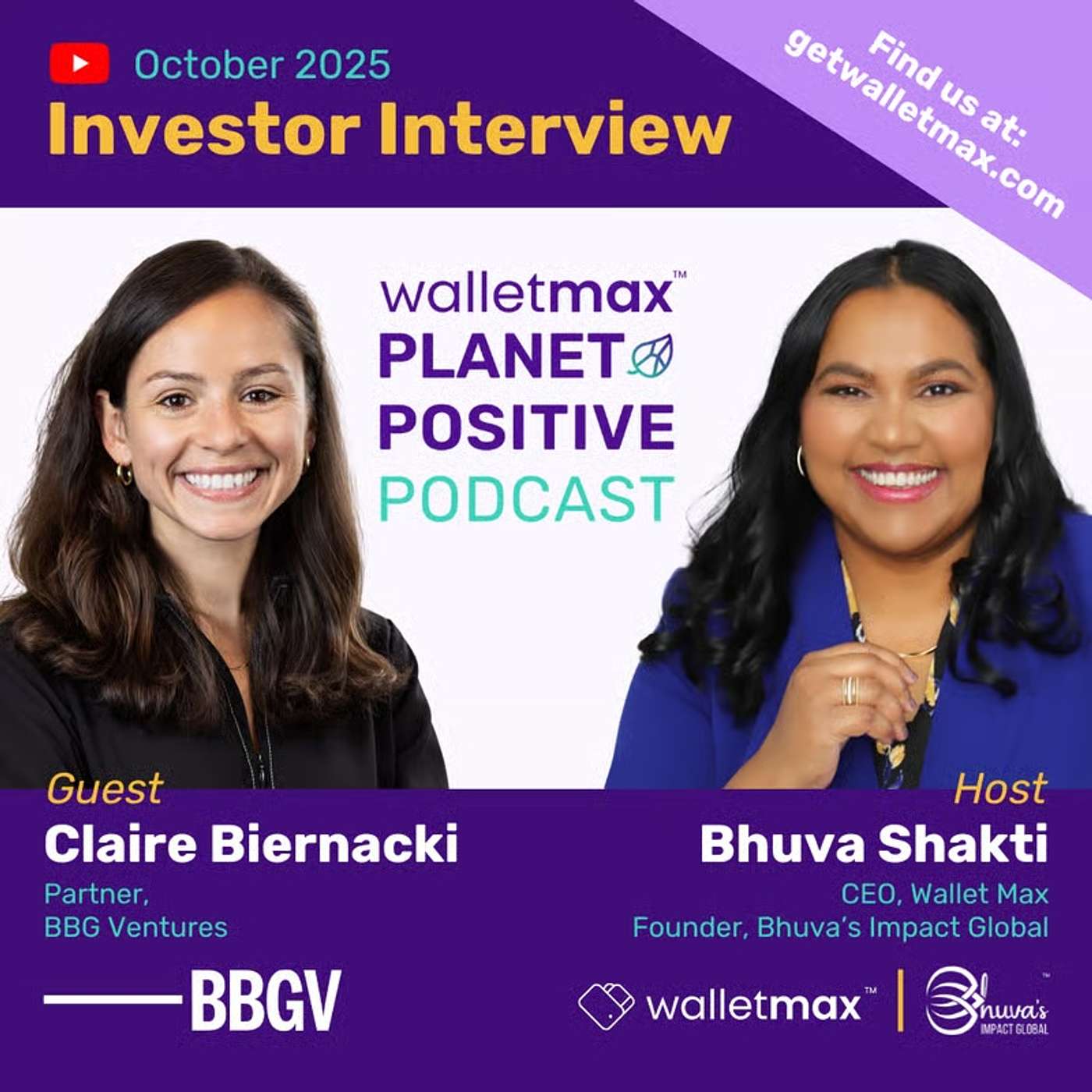 Wallet Max™ Planet Positive Podcast with Investor Claire Biernacki