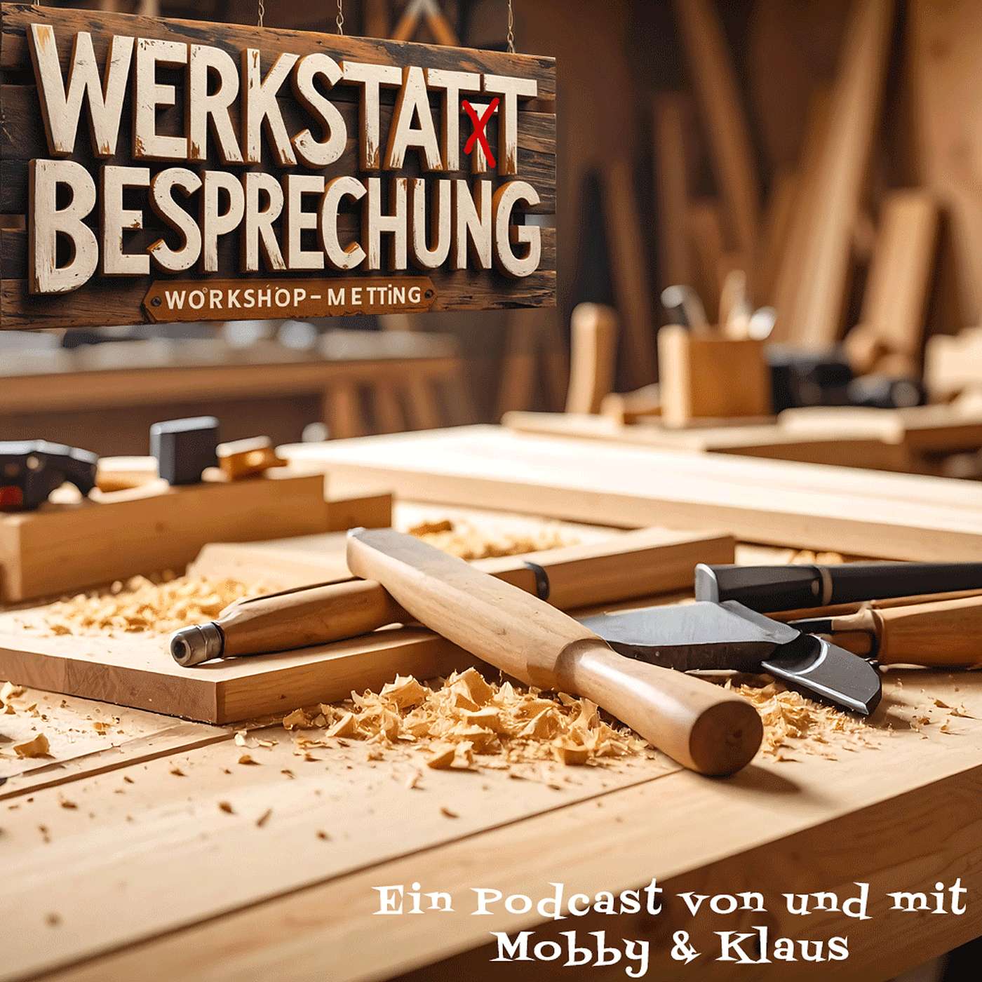 Werkstattbesprechung mit Mobby & Klaus