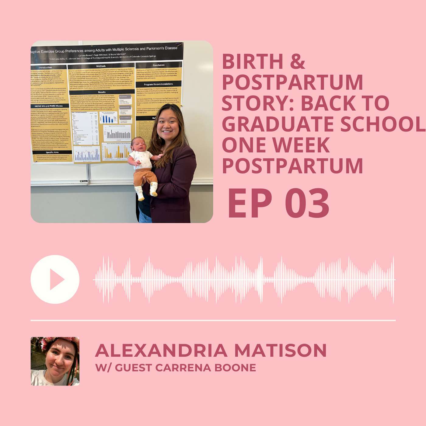 BIRTH & POSTPARTUM STORY: BACK TO GRADUATE SCHOOL ONE WEEK POSTPARTUM episode artwork